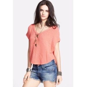 Free People | short sleeve v-neck sweater